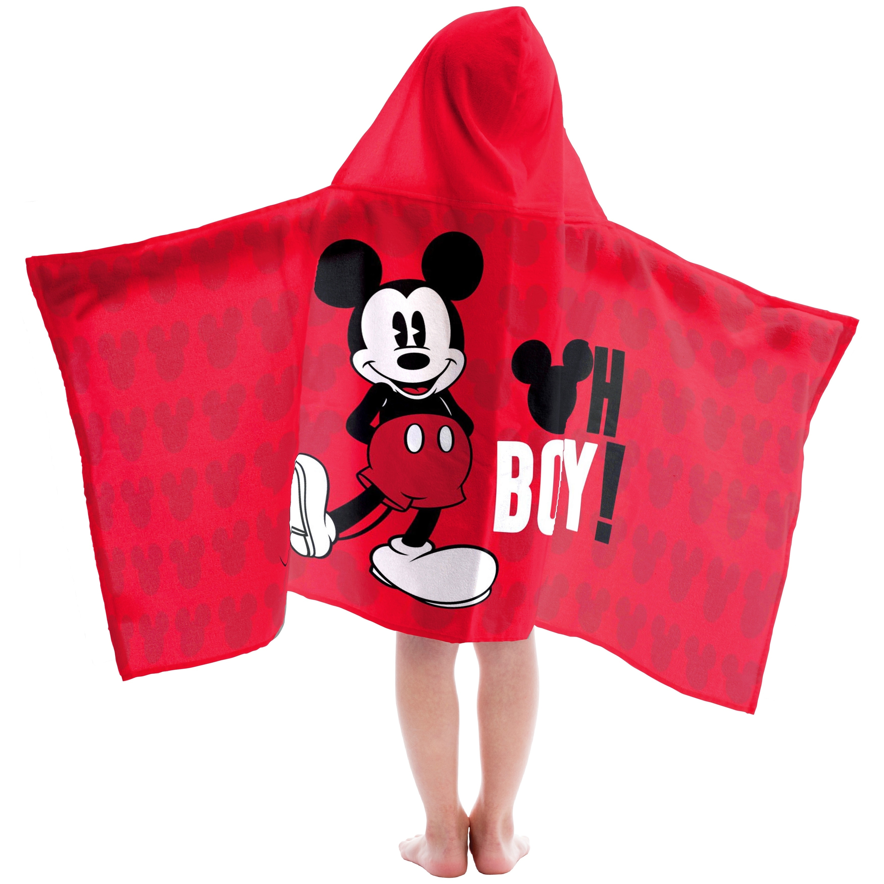 mickey mouse hooded towel