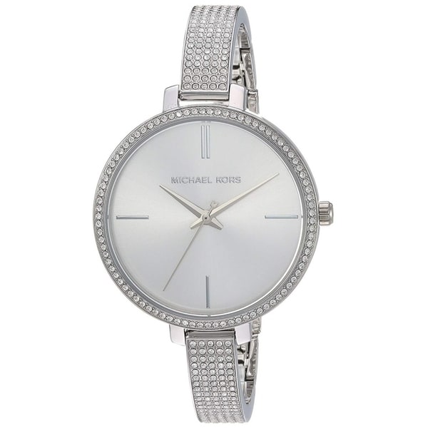 michael kors silver bracelet watch