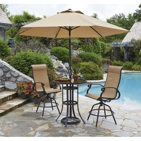 Living Accents Swivel Brown Aluminum Heritage Chair