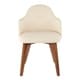 preview thumbnail 4 of 27, Carson Carrington Valsatra Mid-Century Modern Chair Cream