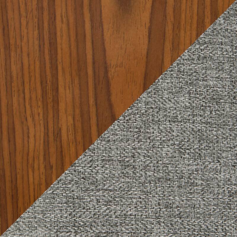 Loft Mid-Century Modern Chair with Walnut Wood Accent - Set of 2