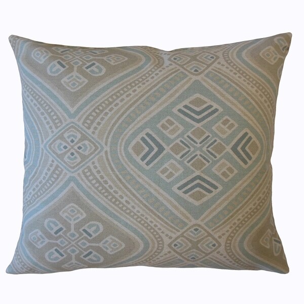 Yaxha Geometric Throw Pillow Seahaze
