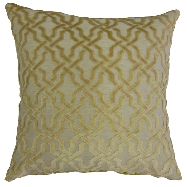 Ieuan Geometric Throw Pillow Oatmeal