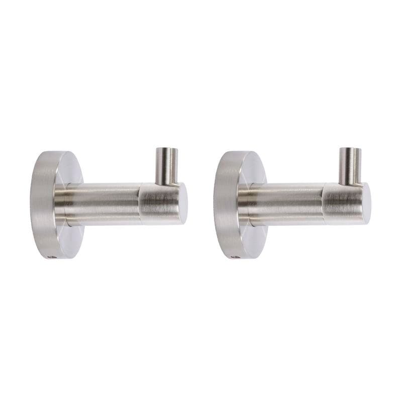 Bathroom Hook Set of 2 Brushed Nickel Hooks Bathroom Wall Hooks