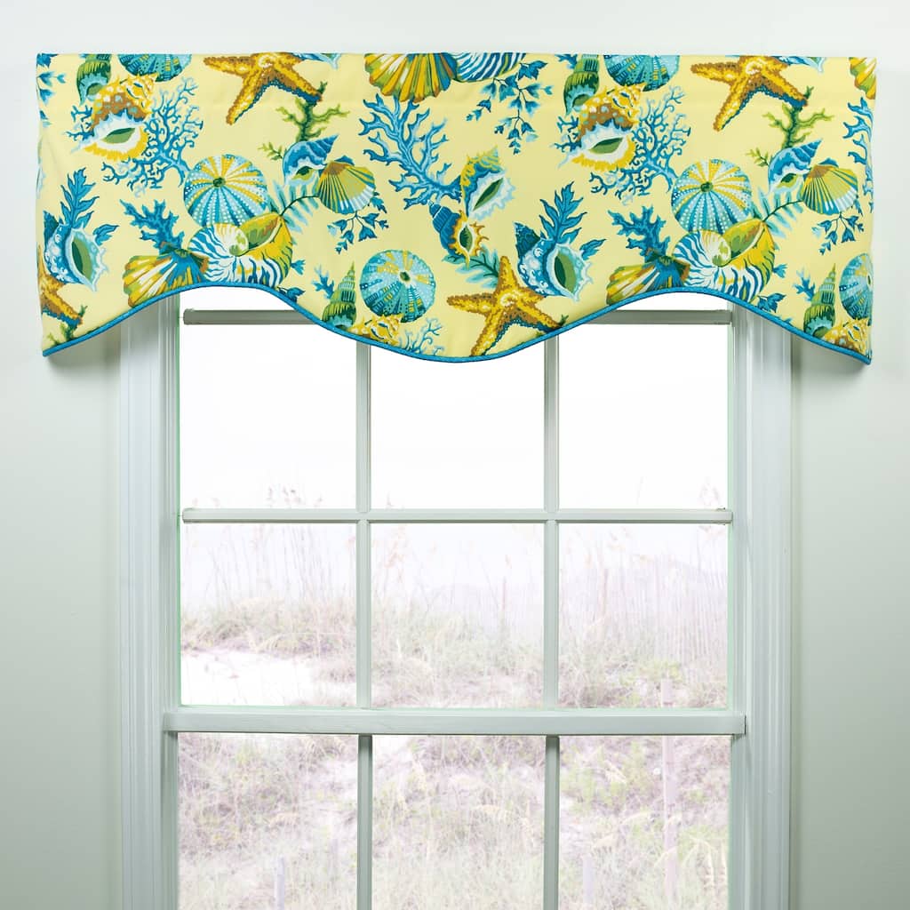 Ocean View shells shaped valance