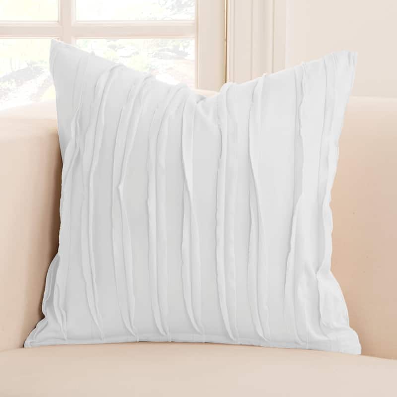 Siscovers Tattered Cotton Designer Throw Pillow