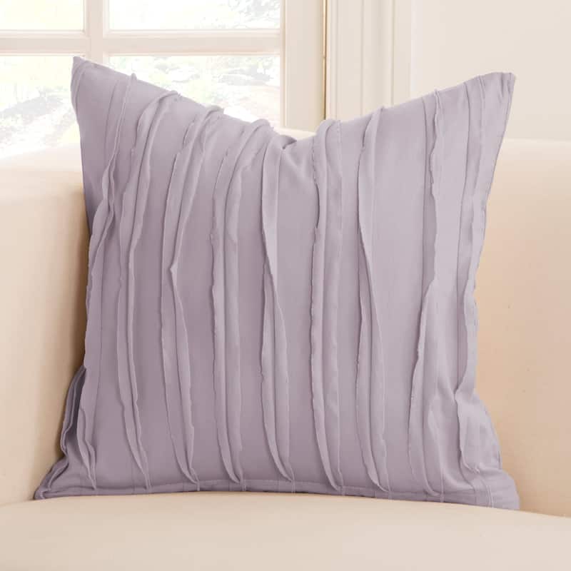 Siscovers Tattered Cotton Designer Throw Pillow