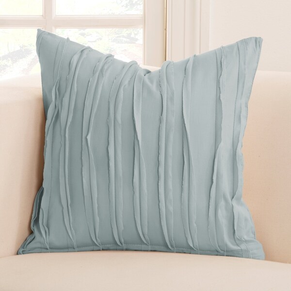 E by design 26 x 26 inch Bird Fashion Animal Print Pillow Blue