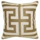 preview thumbnail 11 of 9, Carson Carrington Ranglebyn Greek Key Embroidered 22-inch Throw Pillow