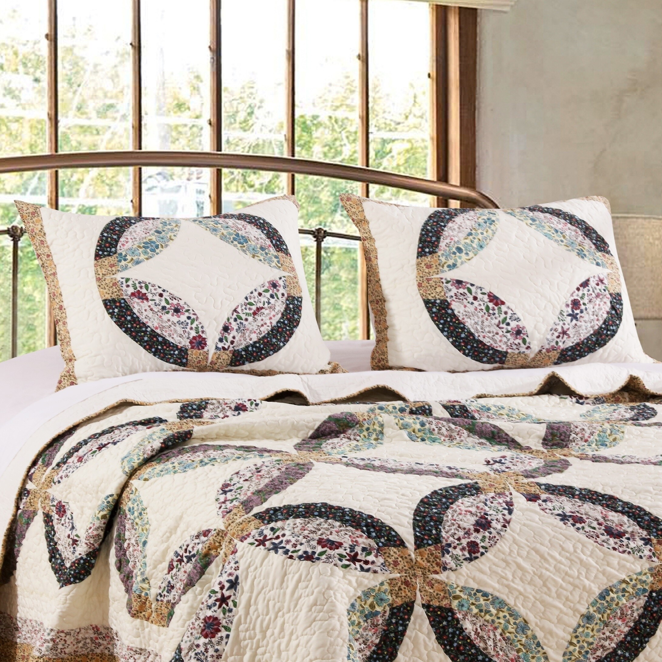Greenland Home Sweet Caroline Authentic Patchwork Pillow Sham Set Set Of 2 On Sale Overstock 22719309