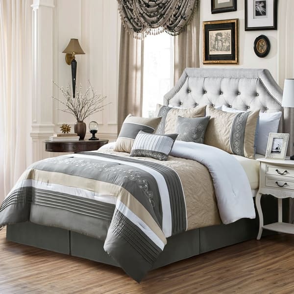 Shop Chantee Embroidery 7 Piece Comforter Set On Sale Free