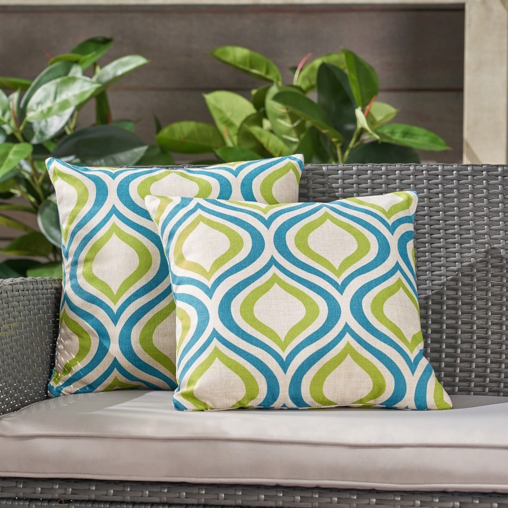 Designer Moroccan Prints Outdoor Cushion Cover Sets Garden Patio Water Resistant