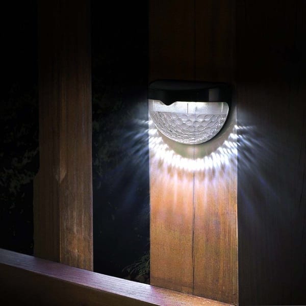 Solar Fence Lights Decorative 6 Led Garden Solar Fence Lights Decorative 6 Led Garden