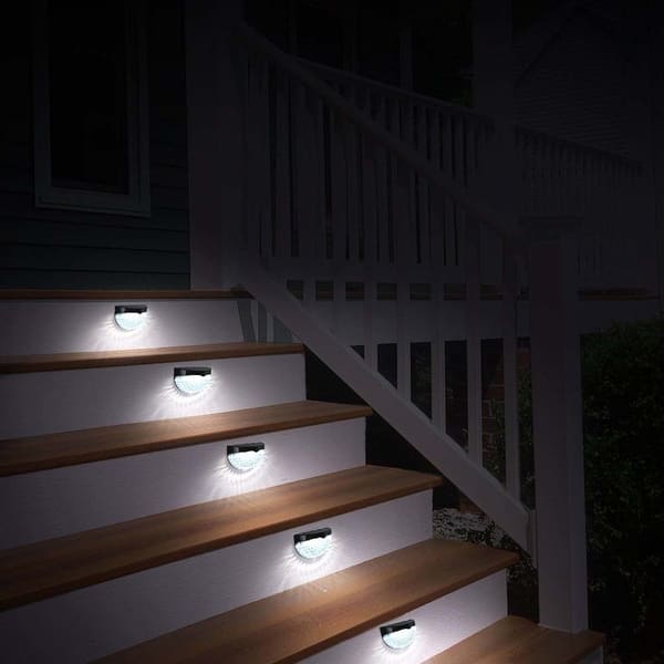 Premature Writer Jabeth Wilson Solar Fence Lights, 4 Decorative Garden Lights, Waterproof Wireless Outdoor  Lights - Set of 4 - Overstock - 22720817