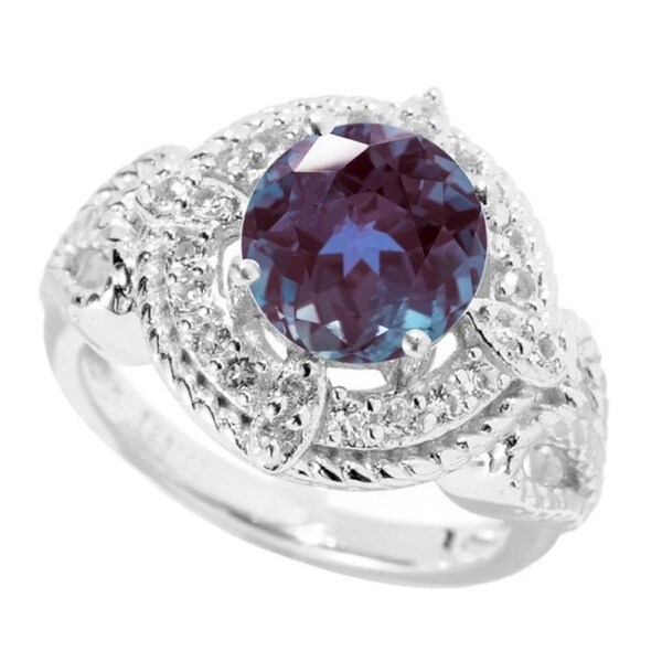alexandrite and topaz ring