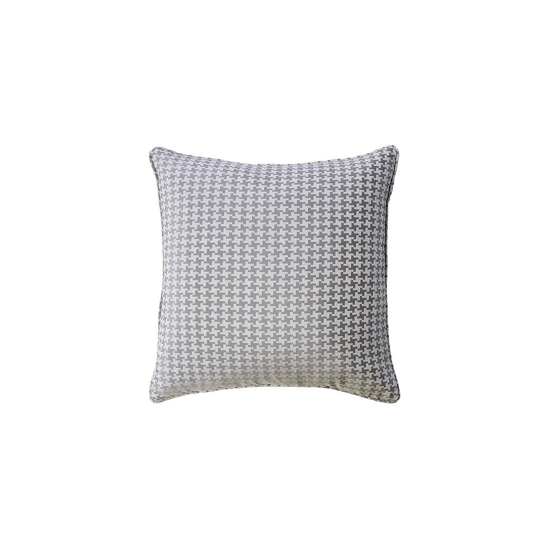 Shop Contemporary Style Set Of 2 Throw Pillows With Houndstooth