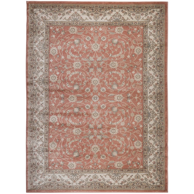 Admire Home Living Gallina Traditional Botanical Area Rug