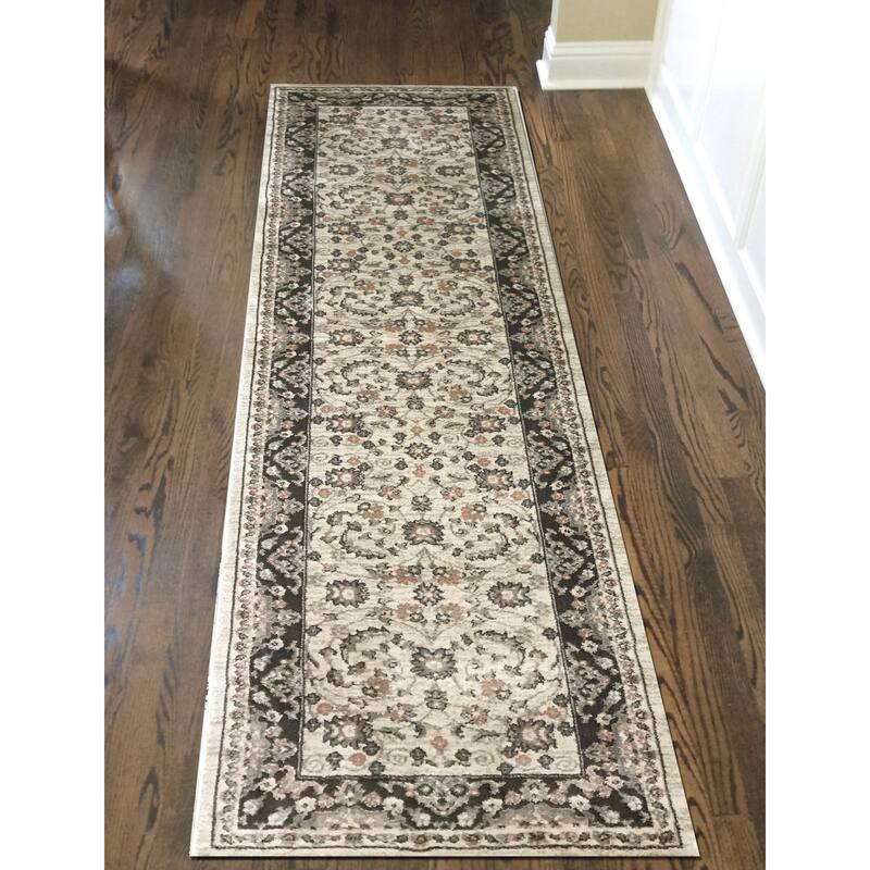 Admire Home Living Gallina Traditional Botanical Area Rug