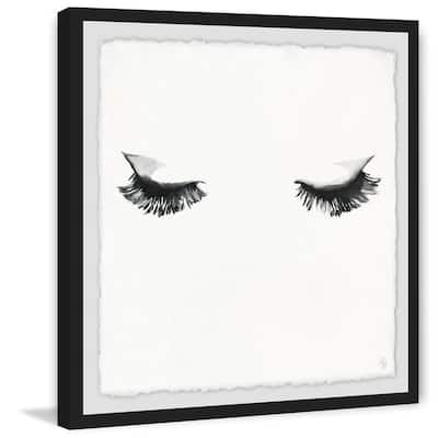 Pretty Lashes' Framed Painting Print - Multi-Color