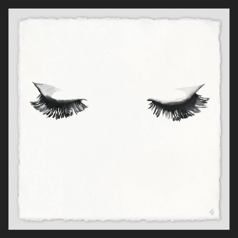 Pretty Lashes' Framed Painting Print - Multi-Color