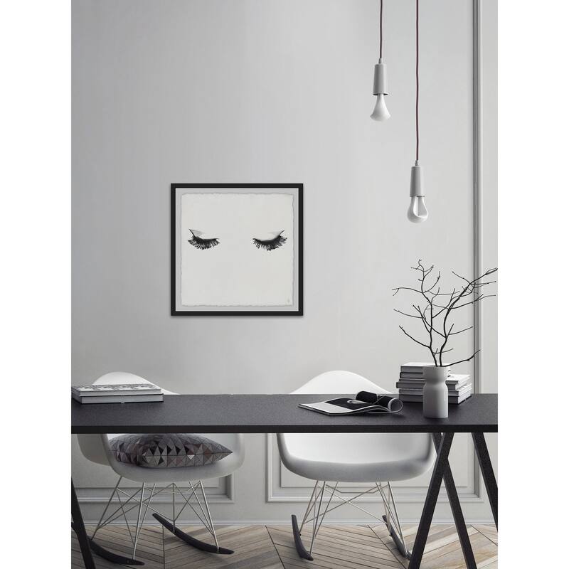 Pretty Lashes' Framed Painting Print - Multi-Color
