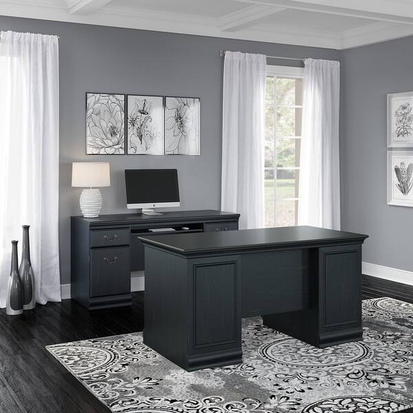 Shop Copper Grove Varna 60 Inch Executive Desk With Credenza In