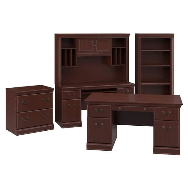 Shop Copper Grove Varna 60 Inch Executive Desk Credenza Hutch