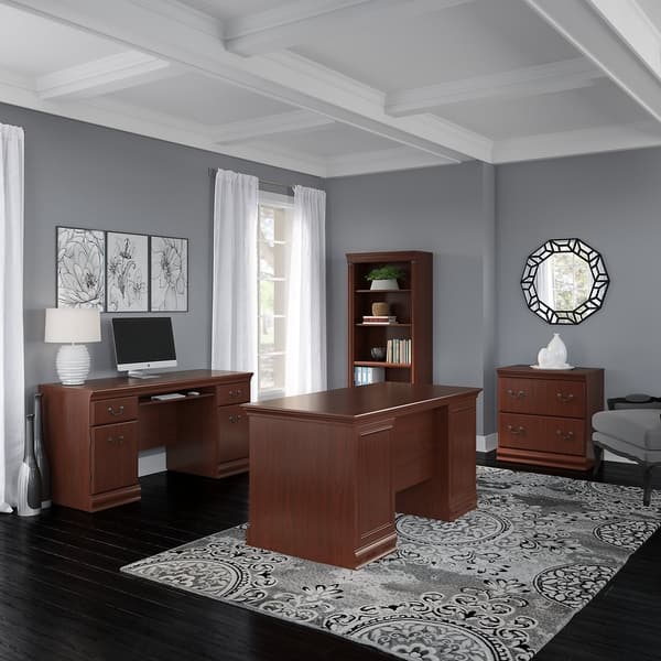 Shop Copper Grove Varna 60 Inch Executive Desk Credenza File And