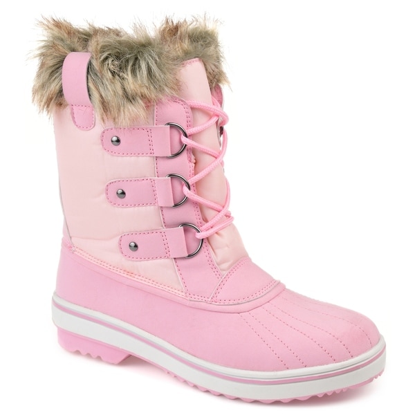 pink snow boots womens