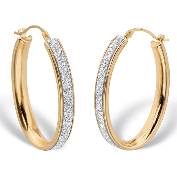 Shop 14K Yellow Gold Hoop Earrings (20mm) - Free Shipping Today - Overstock - 22723494