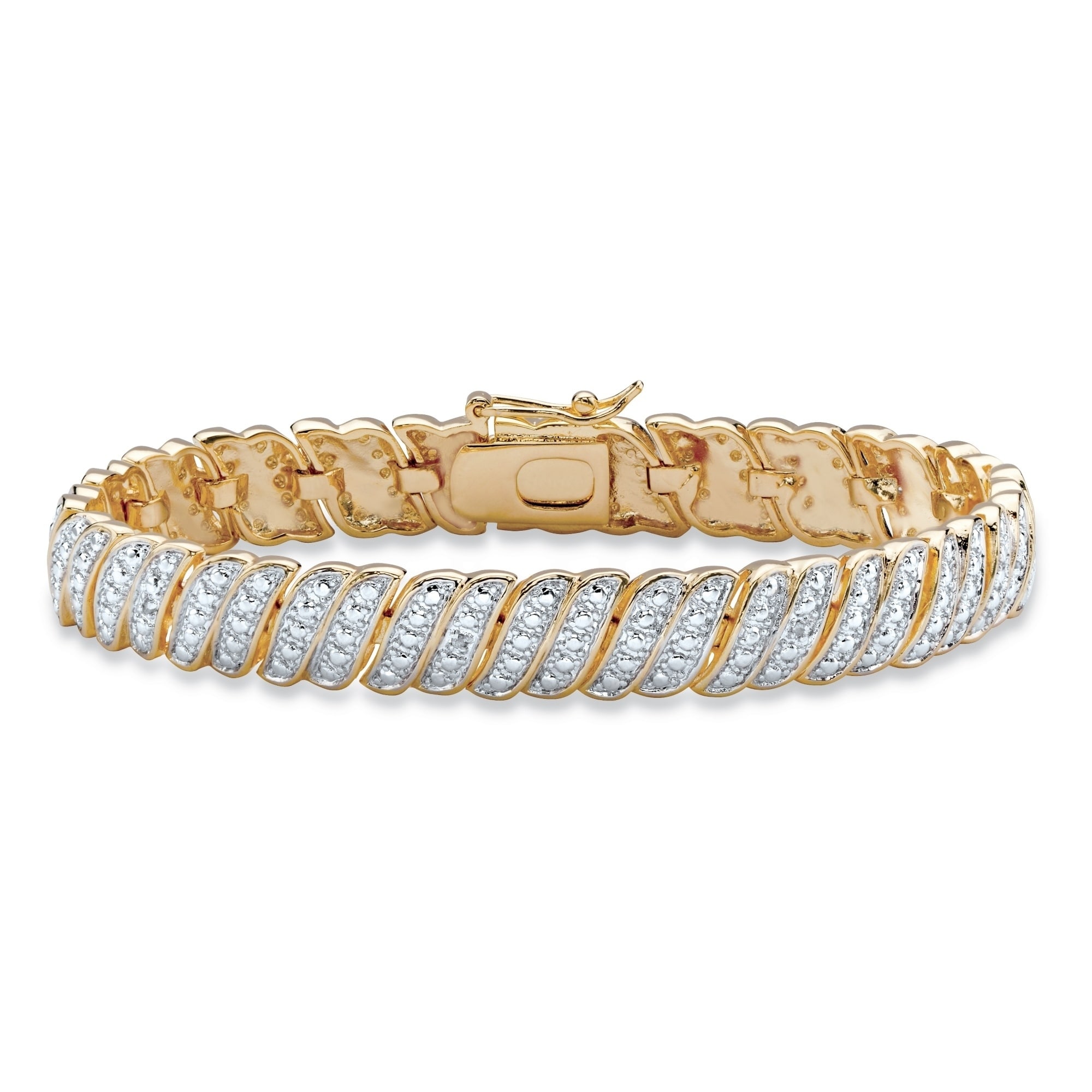 genuine diamond accent bracelet