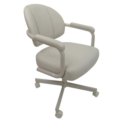 Swivel Caster Dining Chair on Wheels - M70 Ocean Beige