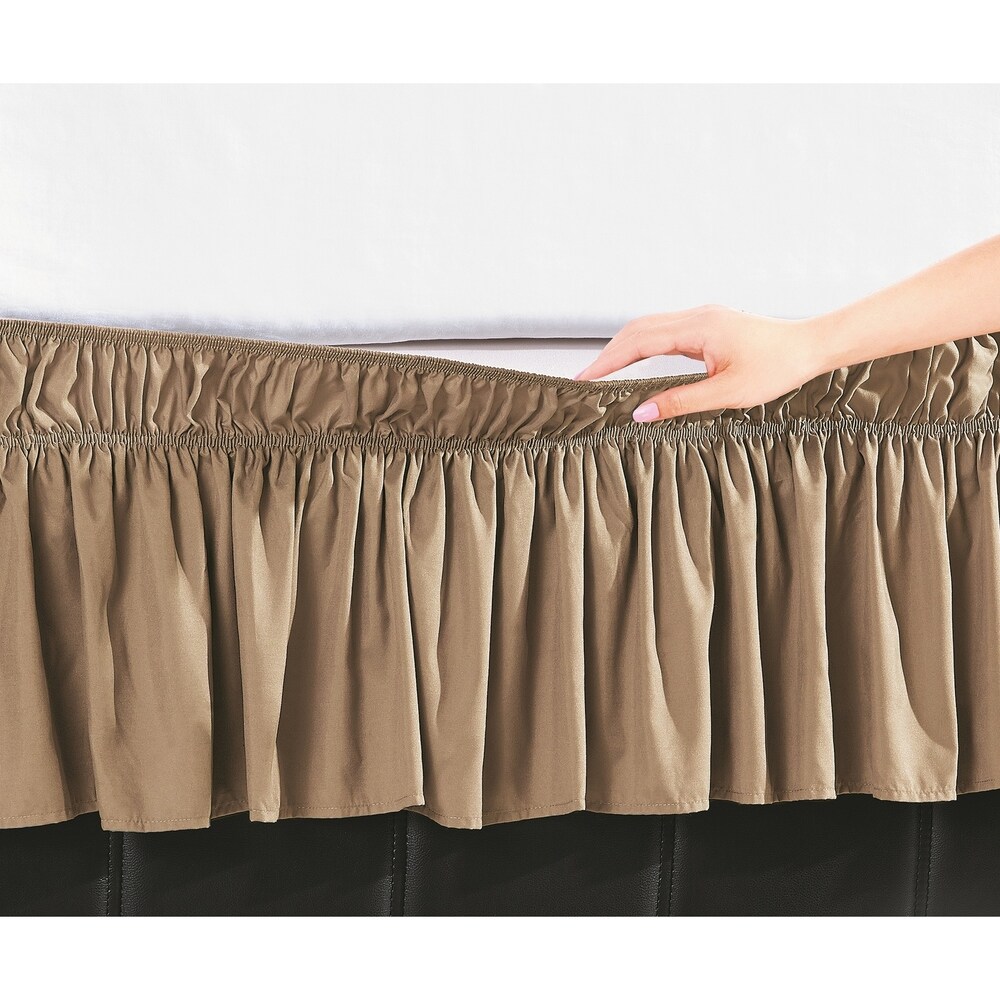 Details about   HUDSON PARK 800 TC BED SKIRT KING SIZE 16'' SKIRT DROP WHITE/ IVORY COLOR 