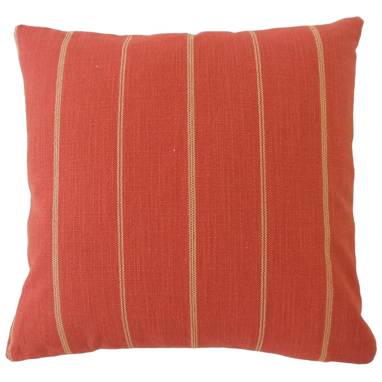 Ealair Striped Throw Pillow Persimmon 