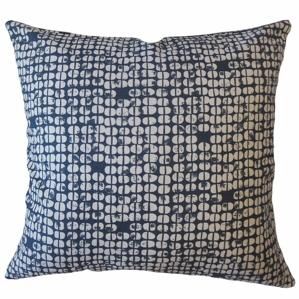 Aceline Geometric Throw Pillow Navy