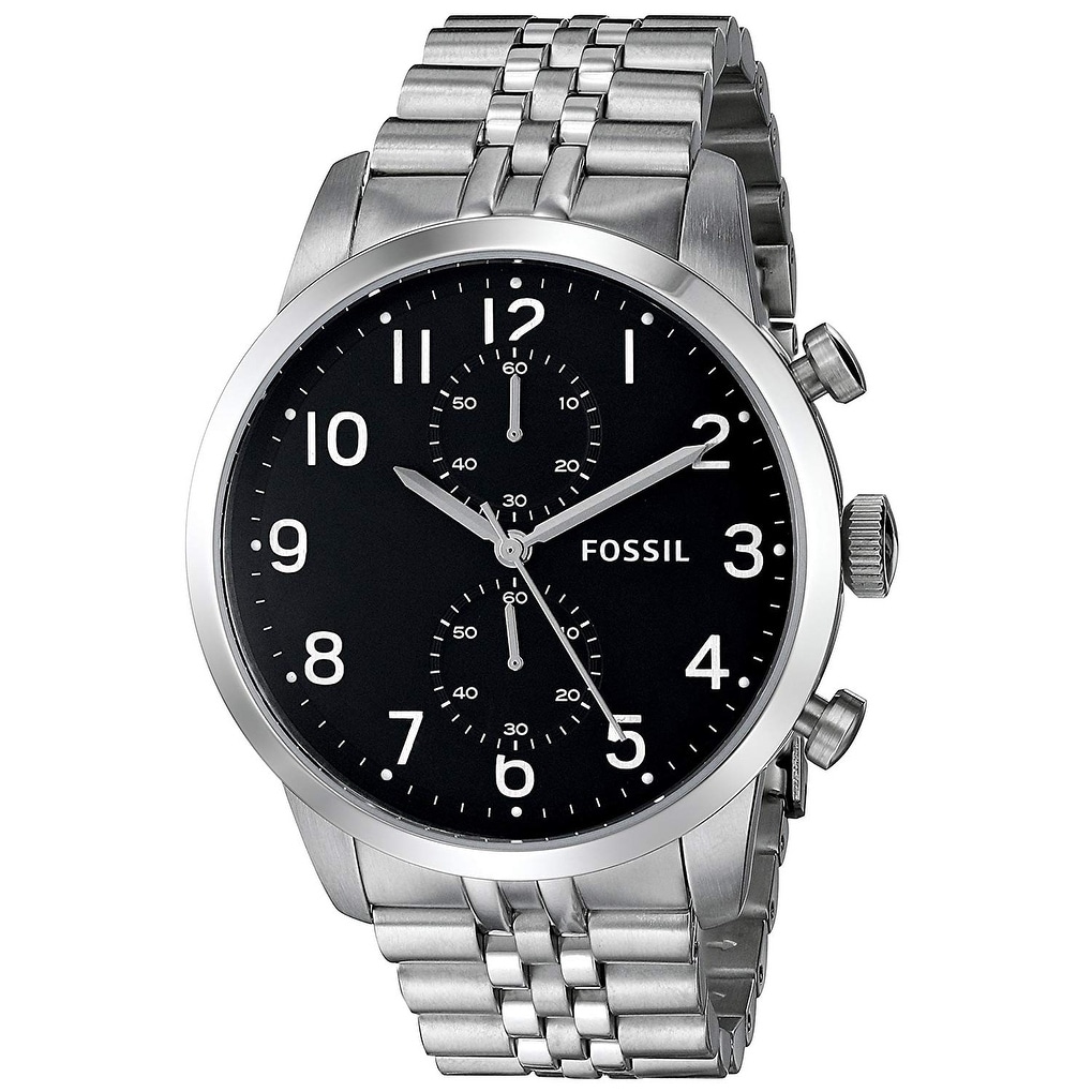 Fossil Townsman Men\'s Silver Stainless Steel Bracelet Watch 2025