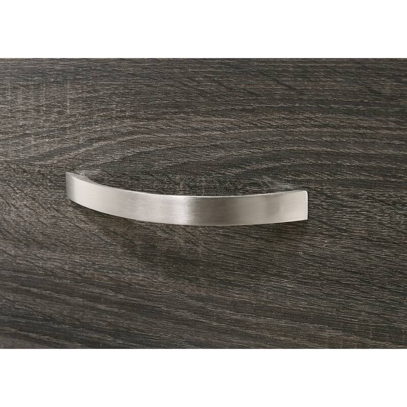 Roundhill Furniture Stout Metal Bar Pulls Distressed Chest