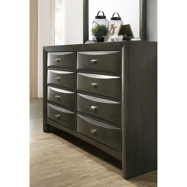 Shop Leslie Gray Solid Wood Dresser And Mirror Free