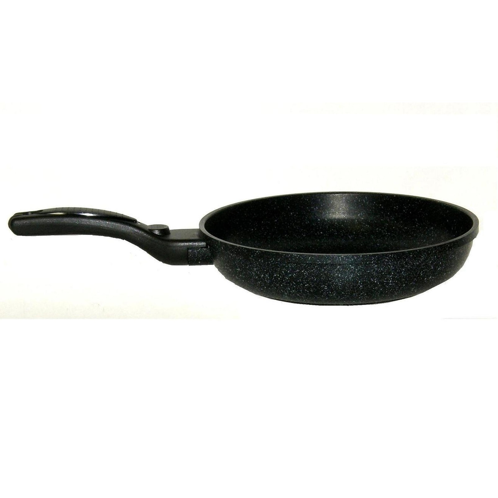 Cook N Home Marble Nonstick Cookware Saute, 10.5 inch Fry Pan with Lid, Black
