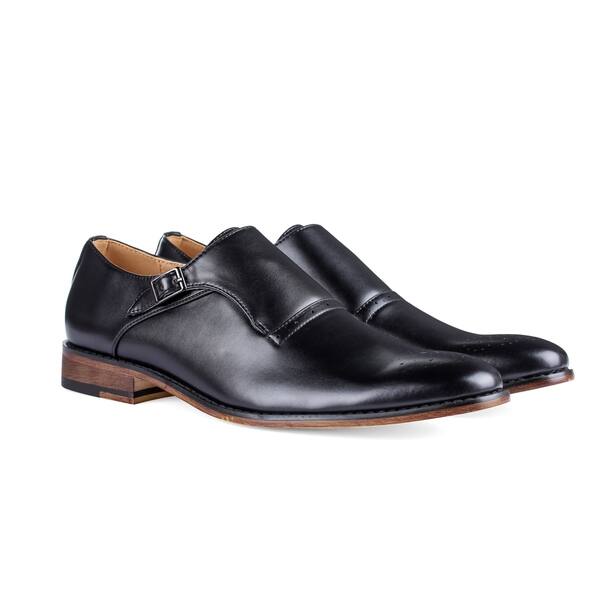 UV Signature Men's Single Monk Strap Brogue Dress Shoes Size 12 in Burgundy  (As Is Item) - Bed Bath & Beyond - 27962723