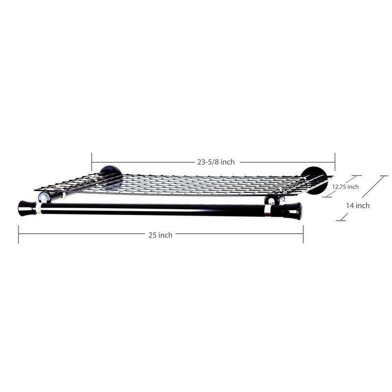 InStyleDesign Single Shelf with hanger - Black