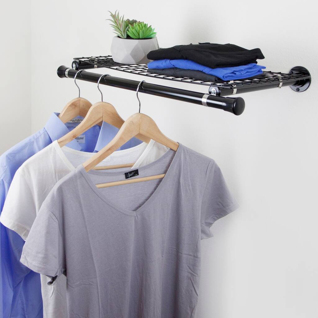 InStyleDesign Single Shelf with hanger - Black