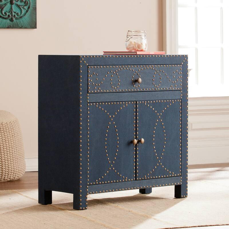 SEI Furniture Belize Navy 2-door Storage Cabinet