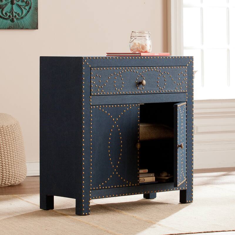 SEI Furniture Belize Navy 2-door Storage Cabinet