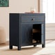 preview thumbnail 2 of 5, SEI Furniture Belize Navy 2-door Storage Cabinet