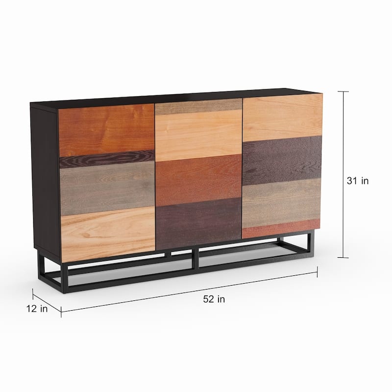 SEI Furniture Gerry Multi-tonal Buffet Sideboard Accent Cabinet