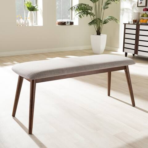 Carson Carrington Haapajarvi Mid-century Modern Medium Oak Dining Bench