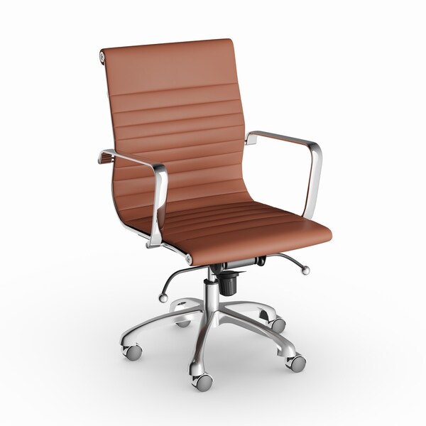 Shop Carson Carrington Ornes Ribbed Midback Terracota Brown Vegan