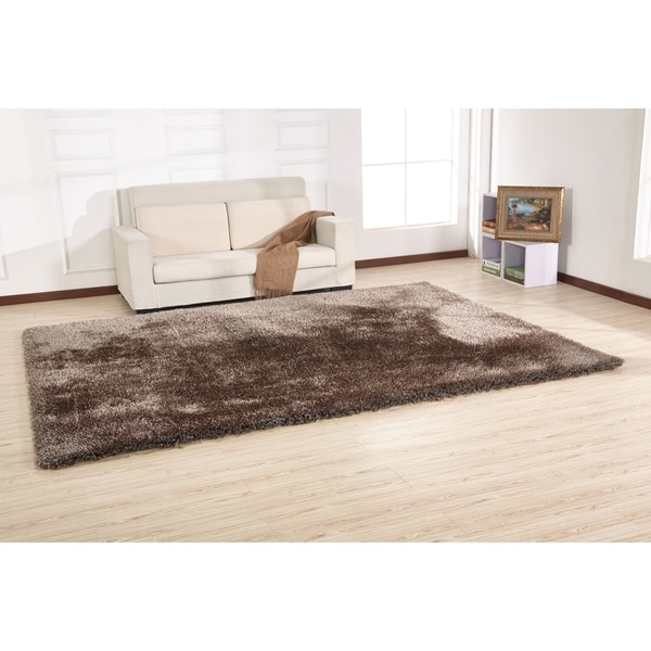 Black/Brown Shaggy Hand-Woven Rug CLEARANCE STOCK up to 70% off Retail Price 