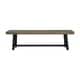 preview thumbnail 10 of 8, Raphael Outdoor Acacia Wood Bench by Christopher Knight Home - Black sandblast gray